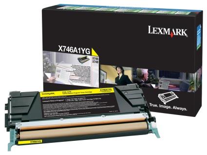 108722 Lexmark  Toner LEXMARK X746A1YG 7K gul 